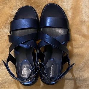 Cole Haan Zero Grand Strappy Sandal - Black Sz 8 1/2